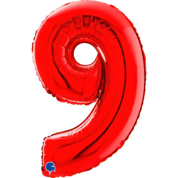 Mid 66cm Numbers RED #9