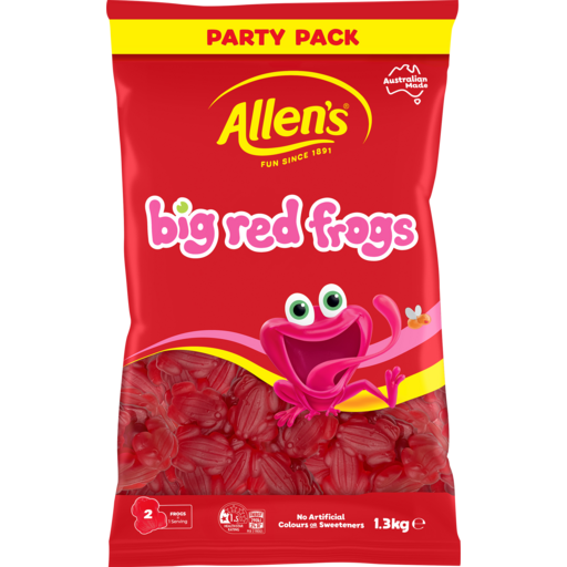 Allen's Big Red Frogs Party Pack 1.3kg