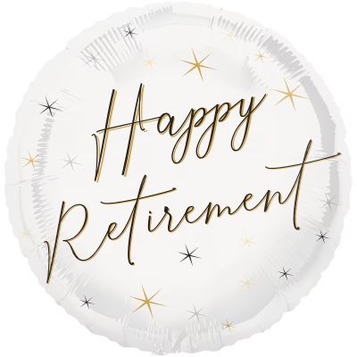 45cm Foil Balloon - HAPPY RETIREMENT