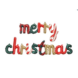 Party Deco Merry Christmas Script Foil Balloon 143cm x 25cm