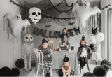 Party Deco Foil Shape Ghost with Tassels 93cm x 86cm