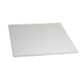 5MM MASONITE CAKE BOARD - SQUARE SILVER 14"