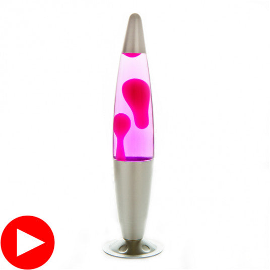 PEACE MOTION LAMP - SILVER/PINK