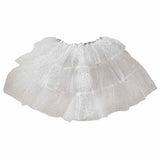 Fancy Dress White & Silver Sparkle Fairy Princess Tutu 3-5