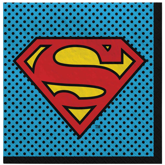 Lunch Napkins- SUPERMAN ( JUSTICE LEAGUE )