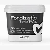 FONDTASTIC Premium Fondant 908gm/2lb - WHITE