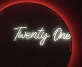HIRE - Twenty One Script Bright White LED Light