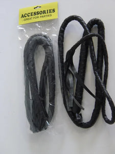 Faux Leather Black Whip