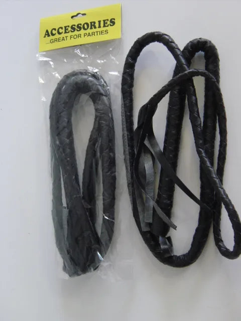 Faux Leather Black Whip
