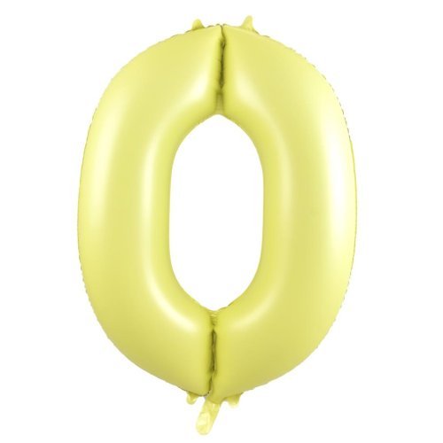Mid 86cm Numbers PASTEL YELLOW #0