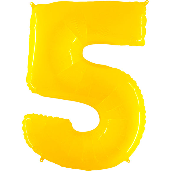 SuperShape Numbers Yellow  #5