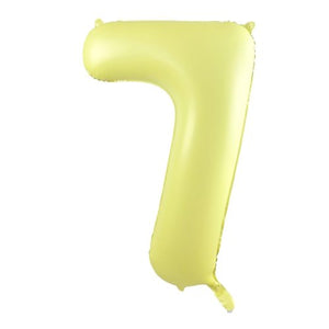Mid 86cm Numbers PASTEL YELLOW #7