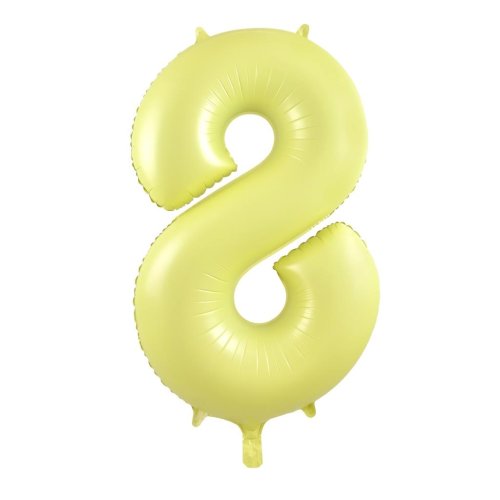 Mid 86cm Numbers PASTEL YELLOW #8