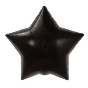 45cm Foil Balloon - STAR - BLACK