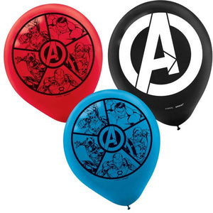 AVENGERS Latex Balloons 6Pk