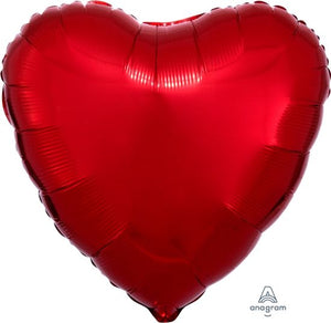 45cm Foil Balloon - HEART - RED