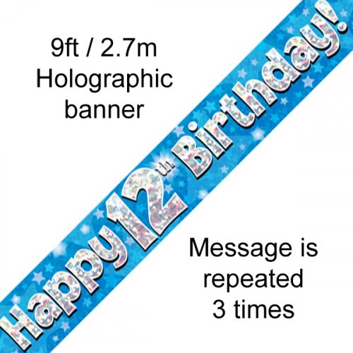 Banner - Happy Birthday - 12TH BIRTHDAY