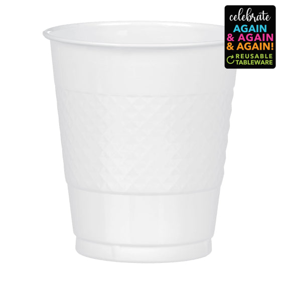 WHITE - Plastic Cups