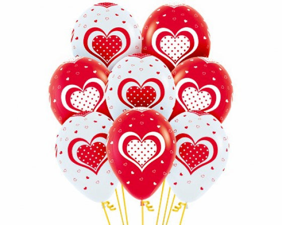30cm Red Hearts - 12 Pack (deleted line)