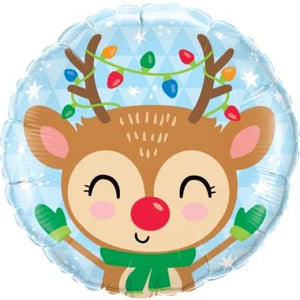 45cm Foil Balloon - CHRISTMAS REINDEER