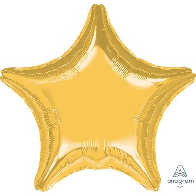 45cm Foil Balloon - STAR - GOLD