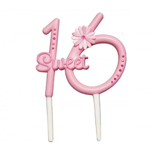 **CLEARANCE** Sweet 16th Pink Cake Topper