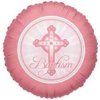 45cm Foil Balloon - GIRL BAPTISM