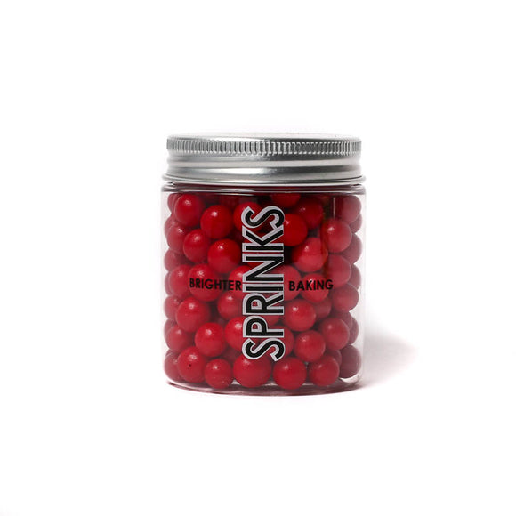 **CLEARANCE SPRINKS 8mm Cachous - RED**