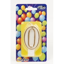 Birthday Candle - NUMBERS GOLD 0-9