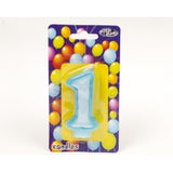 Birthday Candle - NUMBERS BLUE 0-9