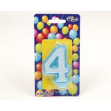 Birthday Candle - NUMBERS BLUE 0-9