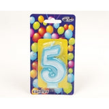 Birthday Candle - NUMBERS BLUE 0-9