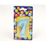 Birthday Candle - NUMBERS BLUE 0-9