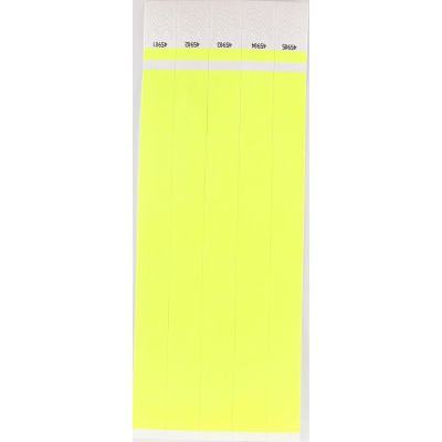 Neon YELLOW Wristbands - 100pc