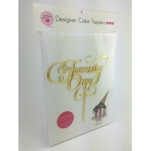 Acrylic Cake Topper - TWENTY ONE (Gold)