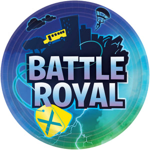 Party Paper Plates 23cm - BATTLE ROYAL (FORTNITE)