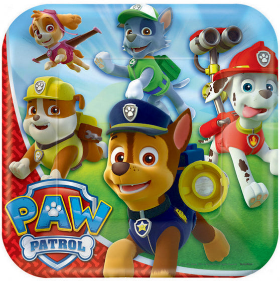 *CLEARANCE* Party Paper Plates 23cm - PAW PATROL (BOY)