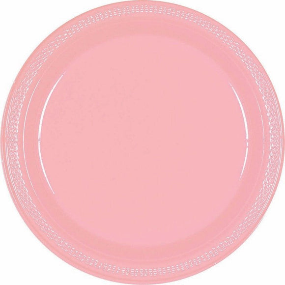 Soft Pink - Plastic Plate 23cm