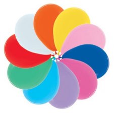 Mixed  Coloured Latex Balloons - 25 Pack