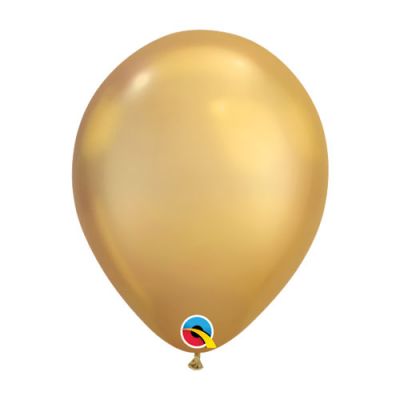 Latex 30cm Balloon - CHROME GOLD