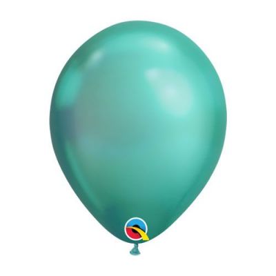 Latex 30cm Balloon - CHROME AQUA