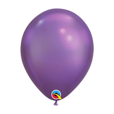 Latex 30cm Balloon - CHROME PURPLE