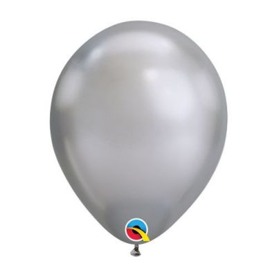 Latex 30cm Balloon - CHROME SILVER