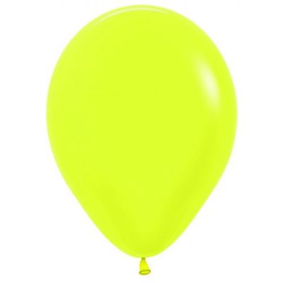 Latex 30cm Balloon - NEON YELLOW