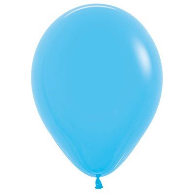 Solid Blue Latex Balloons - 25 Pack