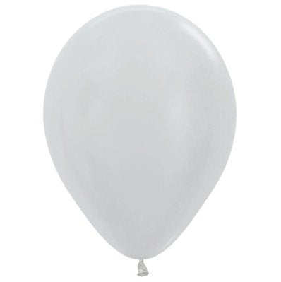 Latex 30cm Balloon - PEARL SILVER