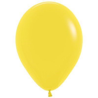 Solid Yellow Latex Balloons - 25 Pack