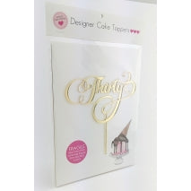 Acrylic Cake Topper - THIRTY (Gold)