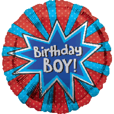45cm Foil Balloon - BIRTHDAY BOY