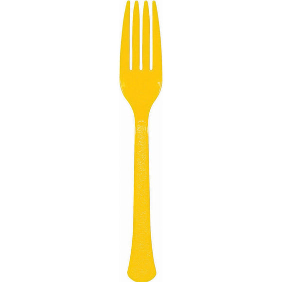 YELLOW - Plastic Forks